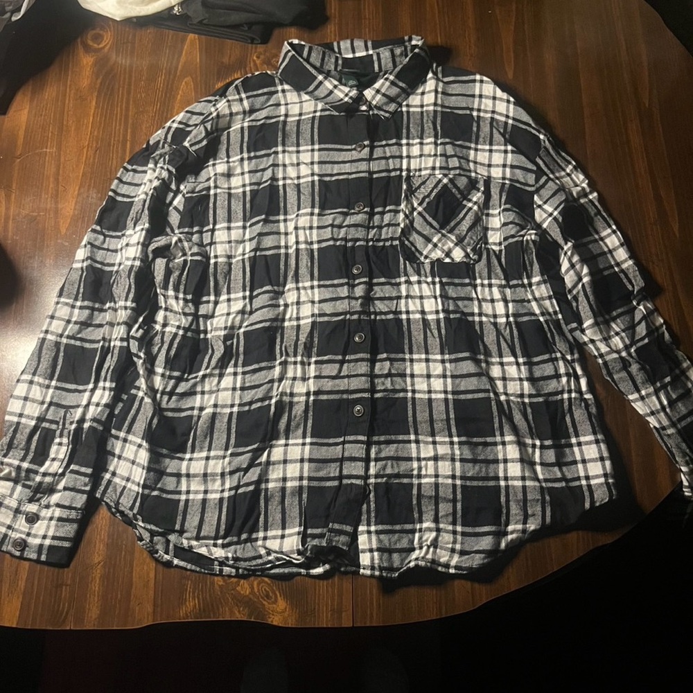 Wild Fable Monochrome Plaid Men's Shirt